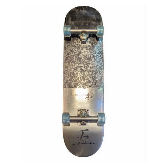 Revolution 514 Complete Skateboard Akira Silver Foil 5 years 52mm 95a - 7.75"