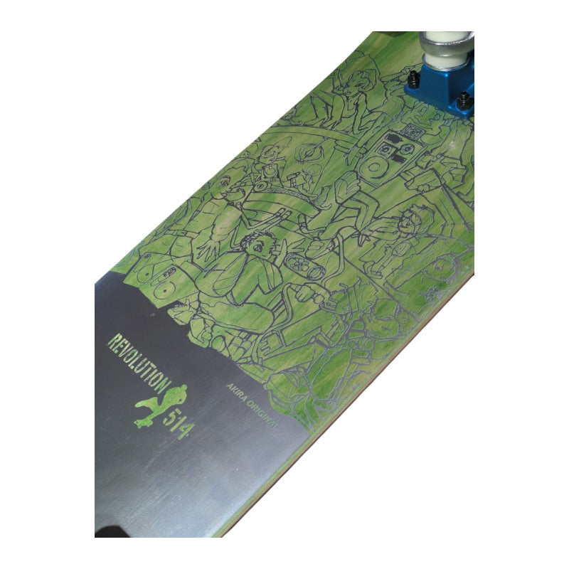 Revolution 514 Complete Skateboard Akira Silver Foil 5 years 52mm 95a - 7.75"