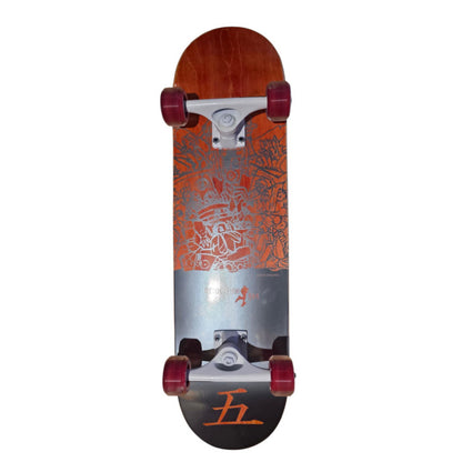 Revolution 514 Complete Skateboard Akira Silver Foil 5 years 53mm 87a - 7.5"