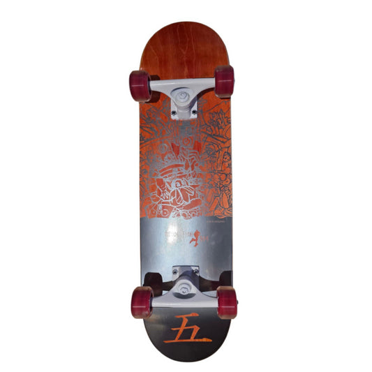 Revolution 514 Complete Skateboard Akira Silver Foil 5 years 53mm 87a - 7.5"