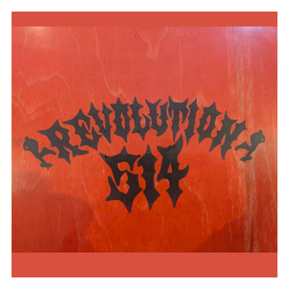 Revolution 514 Deck Satanic Surfers Burning Candles Shape - 8.75"