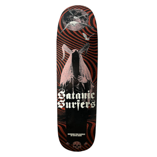 Revolution 514 Deck Satanic Surfers Burning Candles Shape - 8.75"