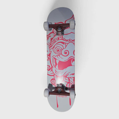 Temple White Complete Skateboard 54mm 95a - 8.12"