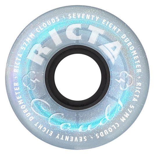 57mm 78a Ricta Wheels Clouds Blue Iridescent
