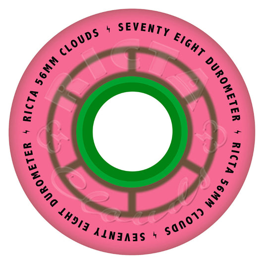 56mm 78a Ricta Wheels Clouds Watermelon Pink
