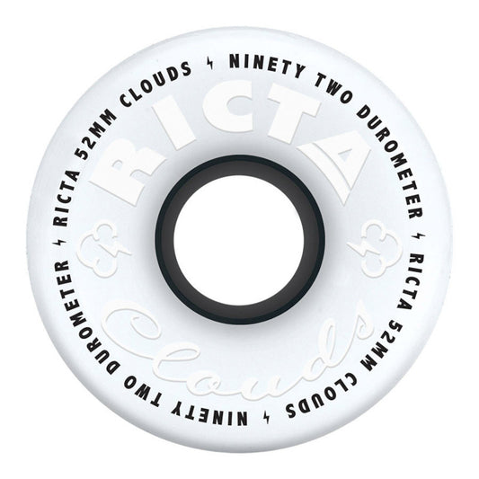 52mm 92a Ricta Wheels Clouds Blanc
