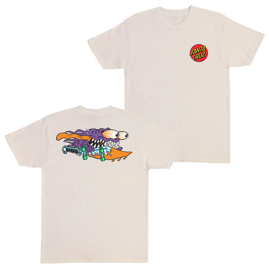 Santa Cruz T-Shirt Meek Slasher Classic Dot - Naturel / Mauve
