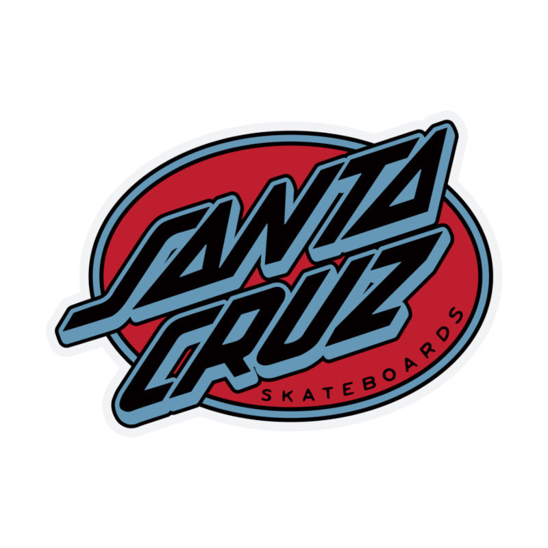 Santa Cruz Sticker Oval Outline