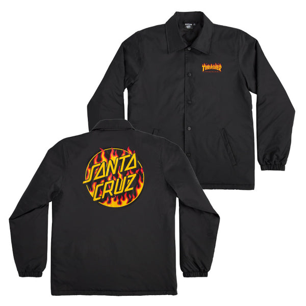 Santa Cruz Jacket Thrasher Flame Dot