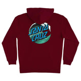 Santa Cruz Hoody Wave Dot - Maroon