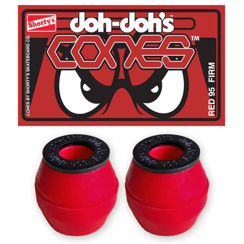 Shortys Bushings Red Doh-Doh's Cones Firm (95a)