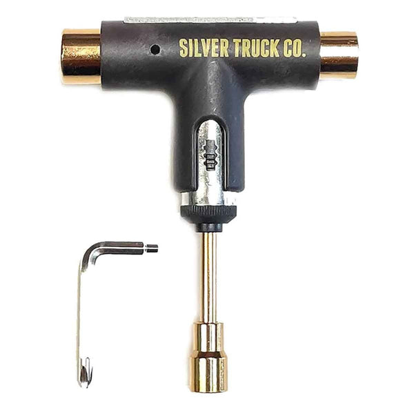 Silver Skate Ratchet Tool Brown Gold