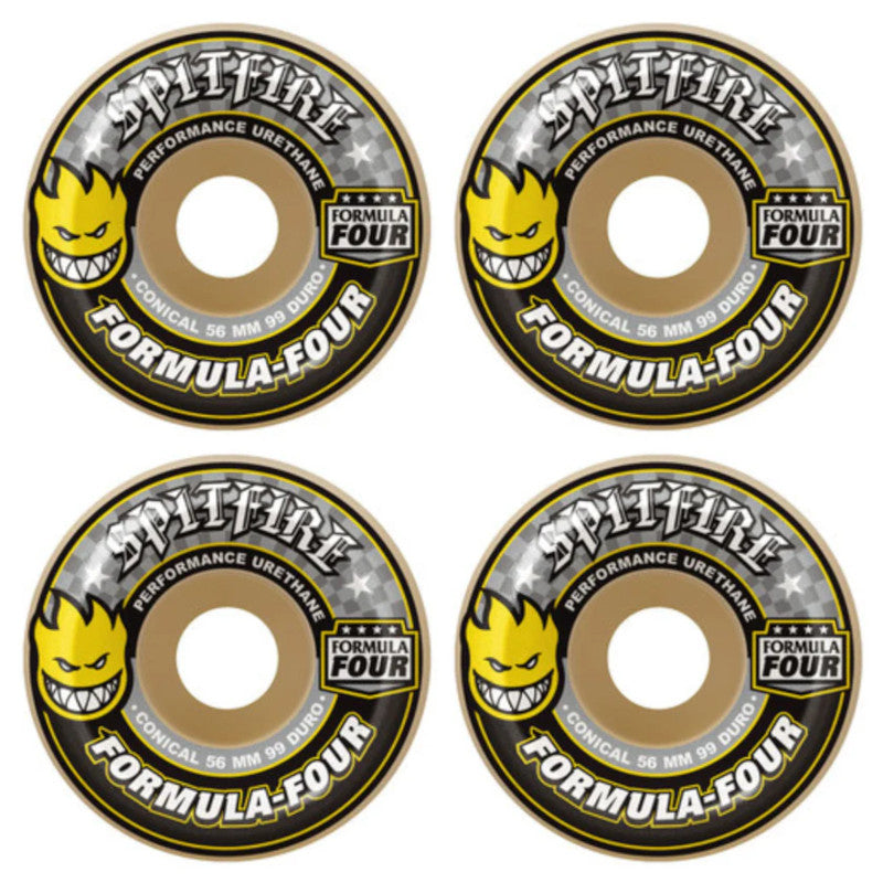 56mm 99a Spitfire Wheels Formula Four Conical