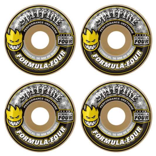 56mm 99a Spitfire Wheels Formula Four Conical