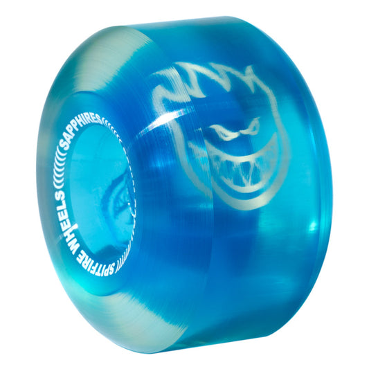 56mm 90a Spitfire Wheels Sapphire Clear Blue Radials