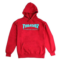 Thrasher Hoody  FLAME LOGO - Red