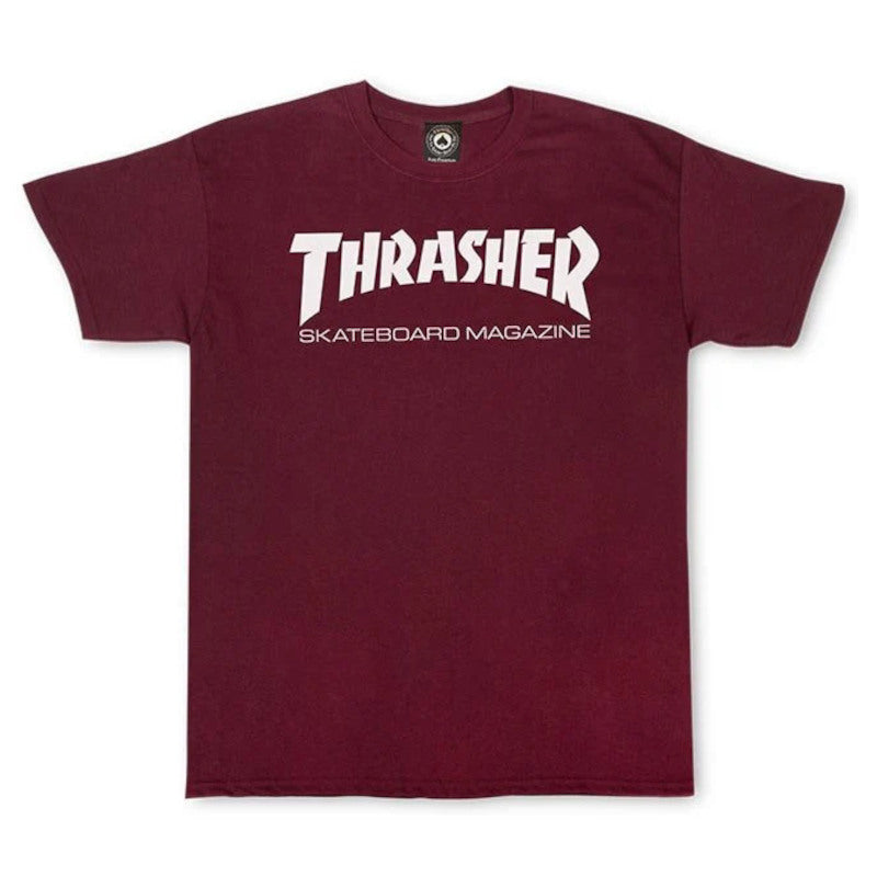 Thrasher T-Shirt  Skate Mag Logo - Maroon