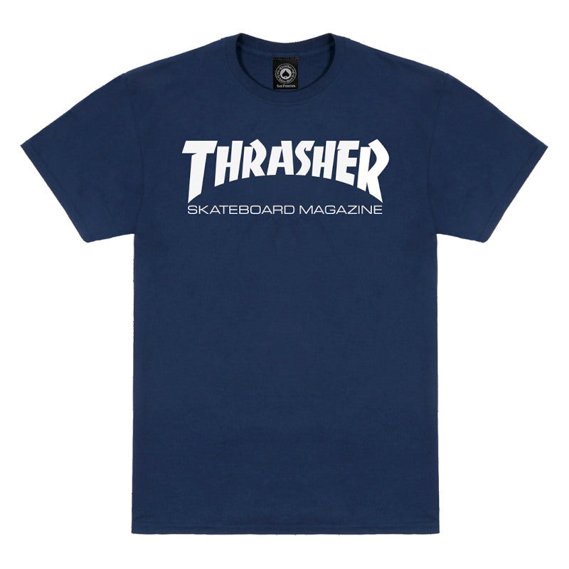 Thrasher T-Shirt  Skate Mag Logo - Navy