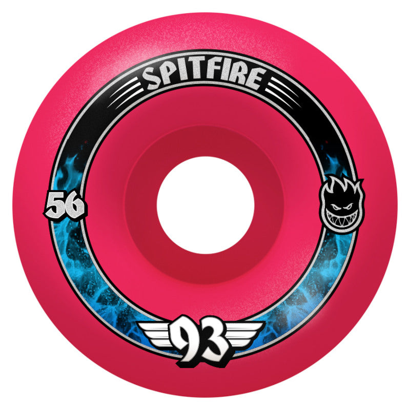 56mm 93a Spitfire Wheels Soft Sliders Radials - Pink