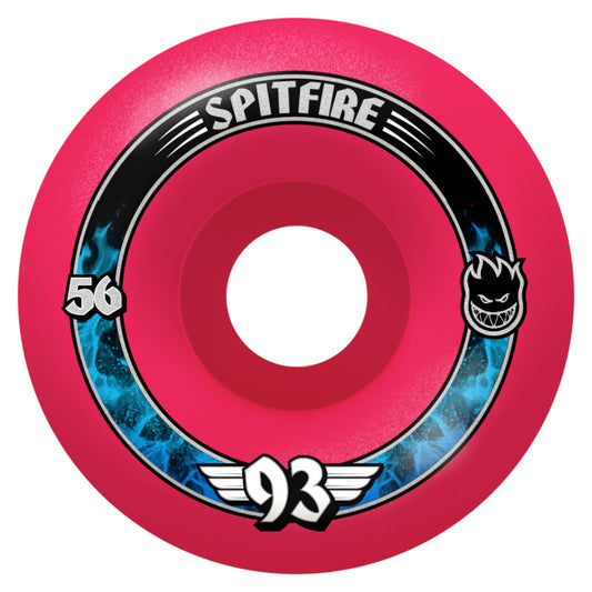 56mm 93a Spitfire Wheels Soft Sliders Radials - Pink
