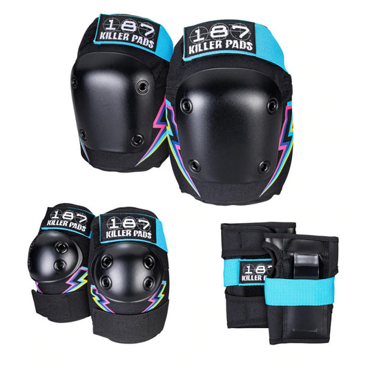 187 Pads Adult Six Pack Electric Bolt L/XL