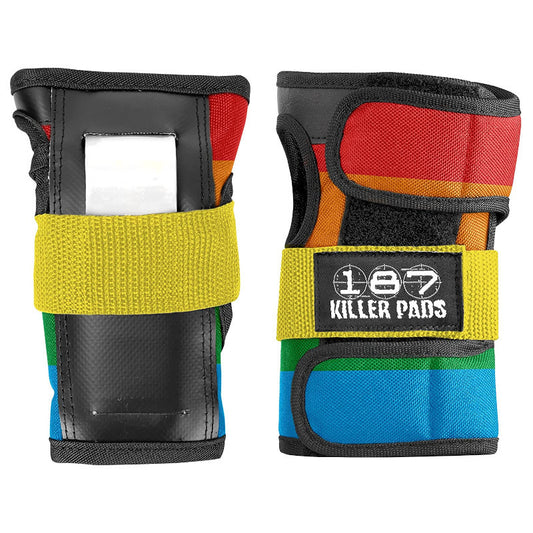 187 Pads Wrist Guards - Rainbow