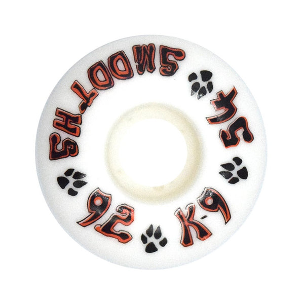 54mm 92a Dogtown Wheels K9 Smooths - White