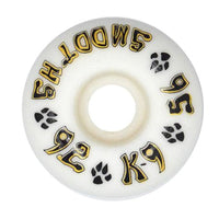 56mm 92a Dogtown Wheels K9 Smooths - White