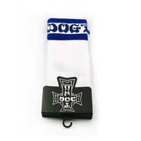 Dogtown Socks Striped Tube - White/Blue