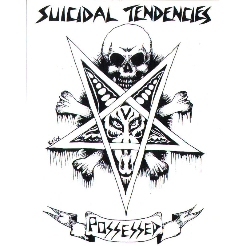 Dogtown Sticker Suicidal Tendencies Possessed - White/Medium