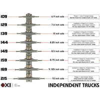 Independent Trucks 129 Titanium - Polished