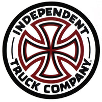 Independent Sticker Cross - Rouge et Blanc/Medium