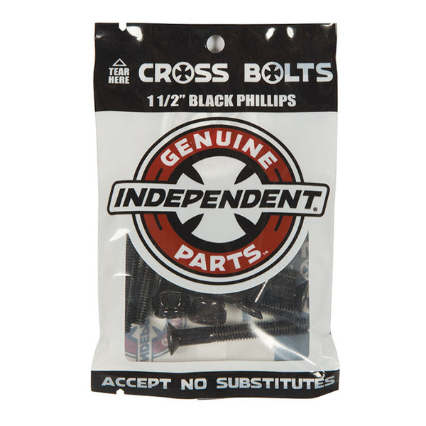 Independent Bolts Genuine Parts 1.5 Inch Phillips - Black