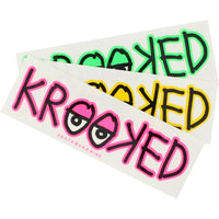 Krooked Sticker Logo Eyes - Medium