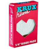 Krux Risers 1/4 Inch - White