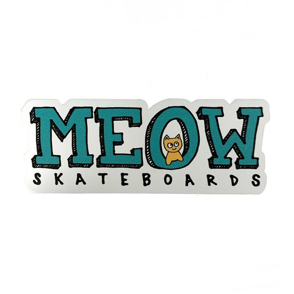 Meow Sticker Stacked Logo - Small
