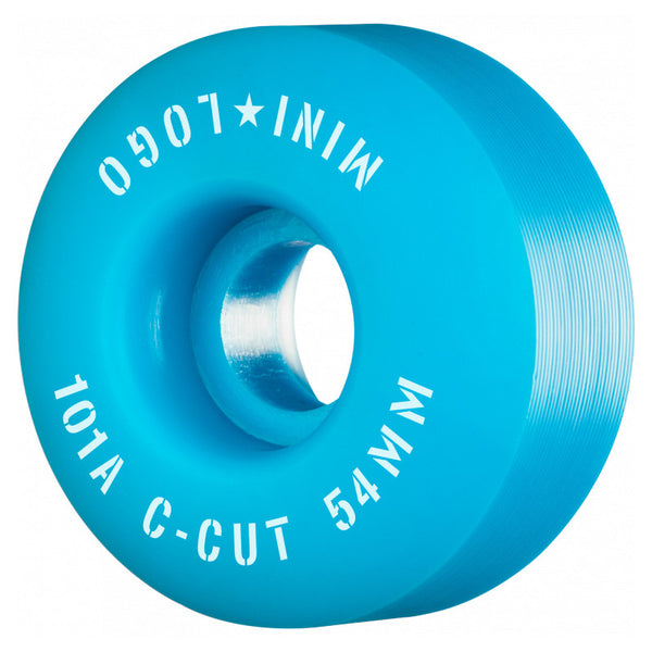 54mm 101a Mini Logo Wheels C-Cut - Bleu