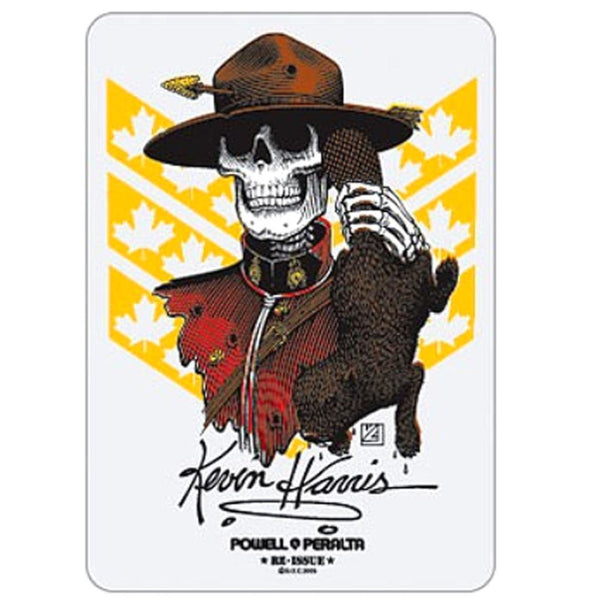 Powell & Peralta Sticker Harris Mountie - Medium