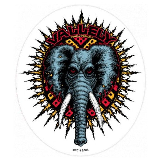 Powell & Peralta Sticker Vallely Elephant - Medium