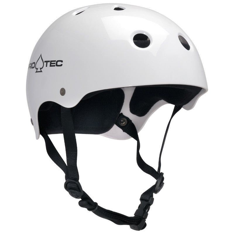 Pro-Tec Casque Classique Certifié - Blanc Brillant