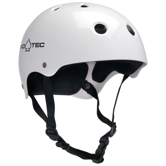 Pro-Tec Casque Classique Certifié - Blanc Brillant