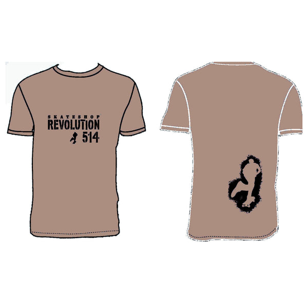 Revolution 514 T-Shirt Still Pushing - Savana Brown
