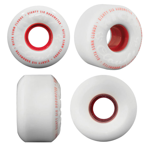 55mm 86a Ricta Wheels Clouds Rouge