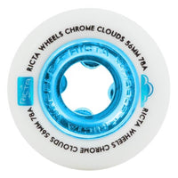 56mm 78a Ricta Wheels Chrome Clouds Blue
