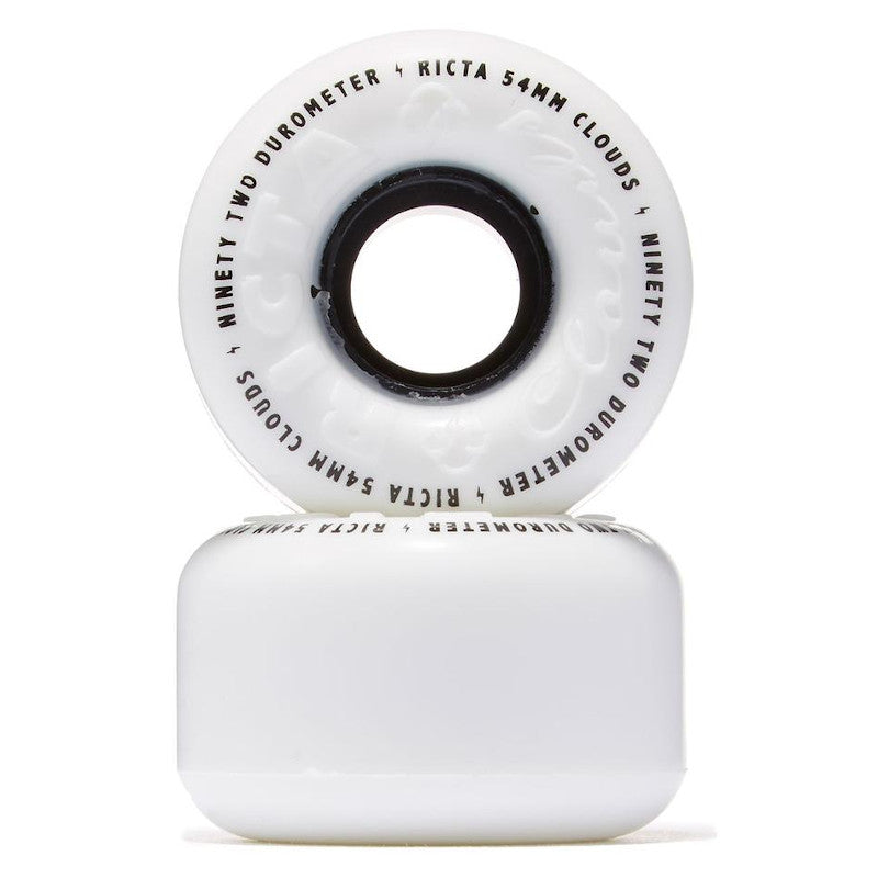 54mm 92a Ricta Wheels Clouds Blanc/Noir