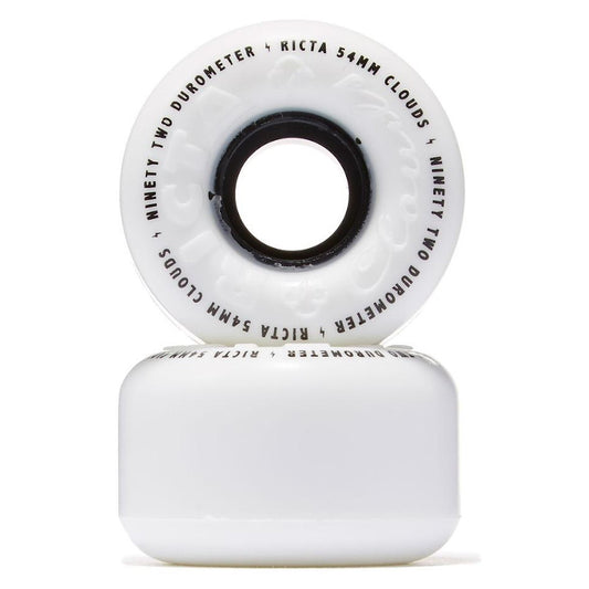 54mm 92a Ricta Wheels Clouds Blanc/Noir