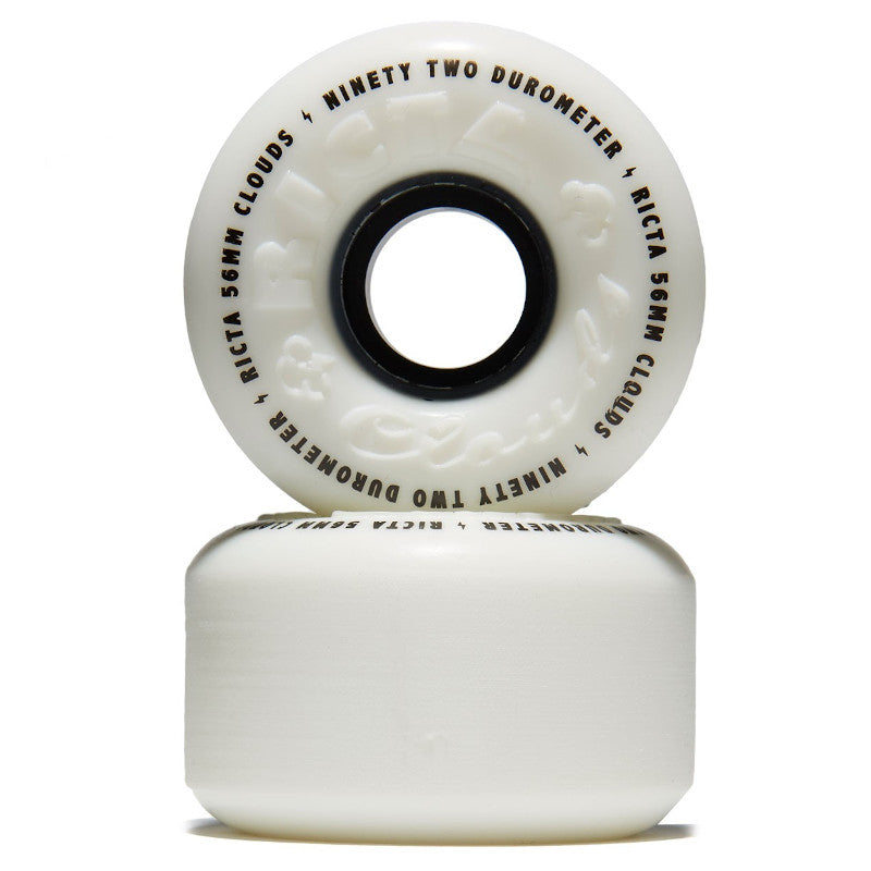 56mm 92a Ricta Wheels Clouds Blanc/Noir