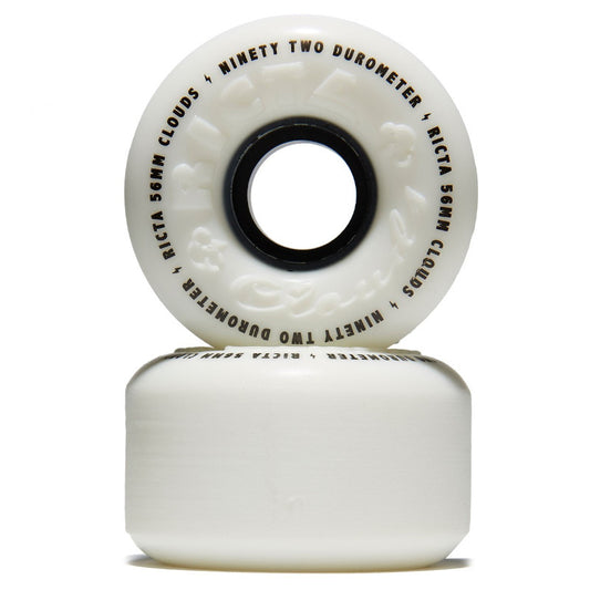 56mm 92a Ricta Wheels Clouds Blanc/Noir