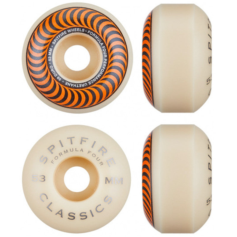 53mm 99a Spitfire Wheels Classic Formula 4